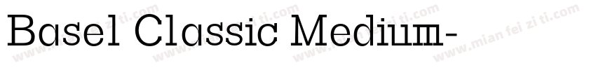Basel Classic Medium字体转换